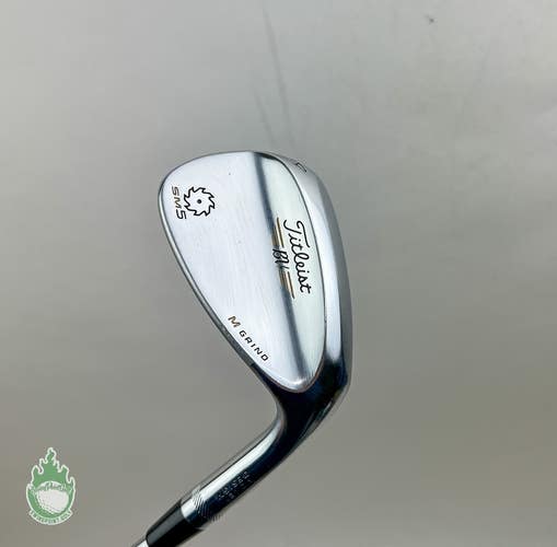 RH Titleist Vokey Design SM5 M Grind Chrome Wedge 54*-10 Wedge Flex Steel Golf