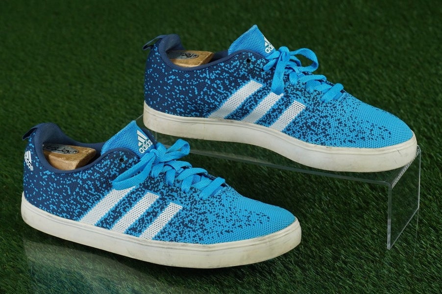 ADIDAS ADICROSS PRIMEKNIT GOLF SHOES MENS 9 SPIKELESS, BLUE / WHITE ~ F33349