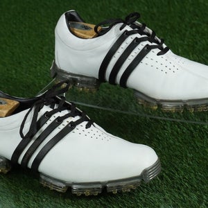 ADIDAS TOUR 360 LTD GOLF SHOES MENS 9.5 SPIKED, WHITE / BLACK ~ 737178