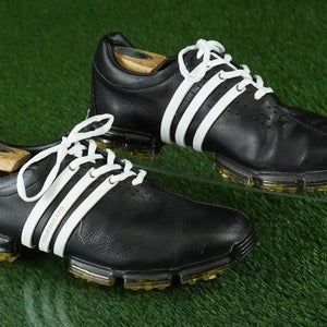 ADIDAS TOUR 360 LTD GOLF SHOES MENS 9.5 SPIKED, BLACK / WHITE ~ 738156