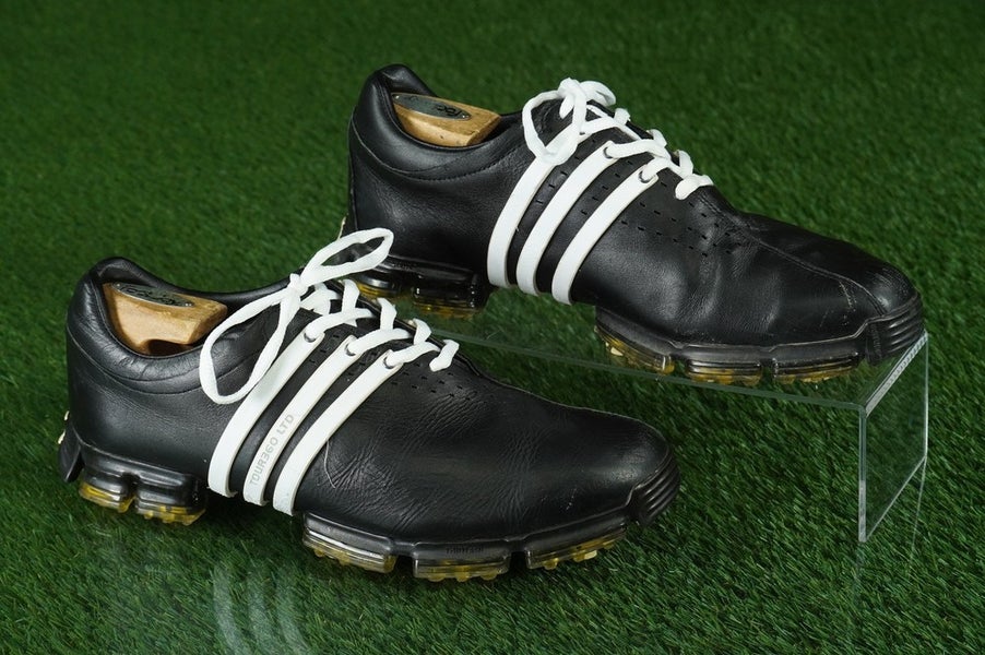ADIDAS TOUR 360 LTD GOLF SHOES MENS 9.5 SPIKED, BLACK / WHITE ~ 738156