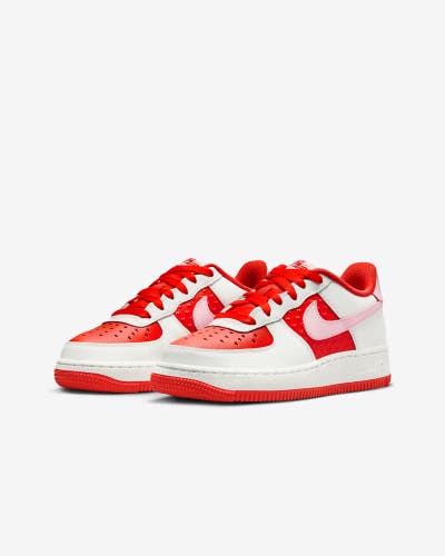 Nike Air Force 1 HV5165-121 Sneakers Kids Summit White Fire Red Shoes FL4593