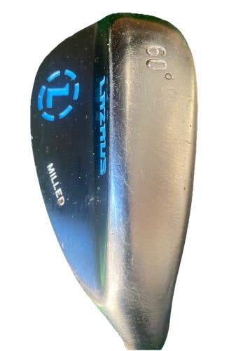 Lazrus Forged Milled Lob Wedge 60* Gunmetal Finish Stiff Steel 35" RH New Grip