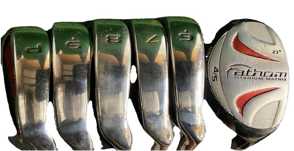 Fathom Golf Starter Iron Set 4h,5h,6-PW Regular Flex 5h 38" RH New Grips Nice
