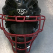 Used Louisville Slugger CATCHER HELMET Catchers Helmet w/Mask Black SM 11339-S000197338