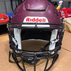 USED RIDDELL FLEX ADULT HELMET - MEDIUM - FLAT MAROON