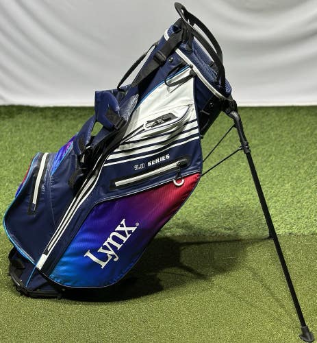 Lynx Golf DryTech 5.0 Series Flare Waterproof Stand Carry Bag Ombre Blue NEW