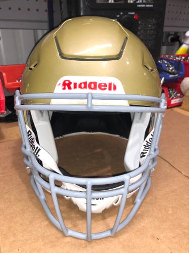 USED RIDDELL FLEX ADULT HELMET - LARGE - VEGAS GOLD