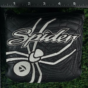 TAYLORMADE SPIDER BLACK / WHITE MALLET PUTTER HEADCOVER RH, LH ~ LOOK!!