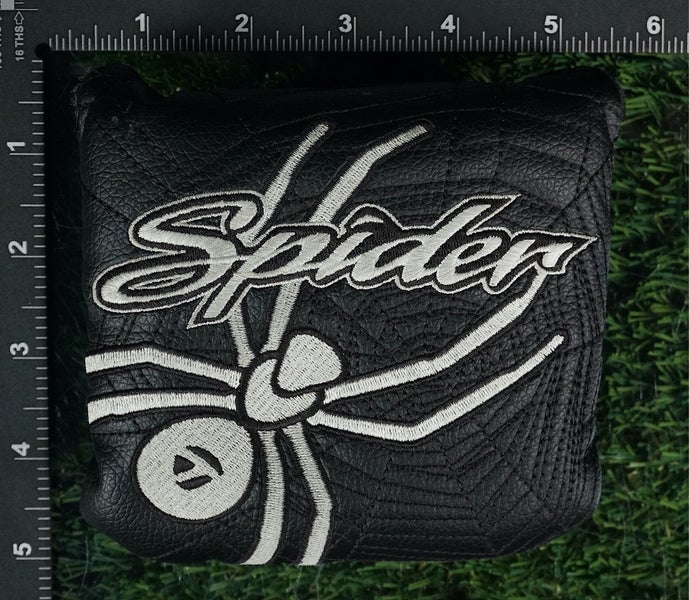TAYLORMADE SPIDER BLACK / WHITE MALLET PUTTER HEADCOVER RH, LH ~ LOOK!!