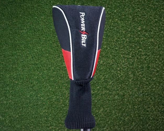 POWER BILT GOLF BLACK & RED 1 DRIVER HEADCOVER ~ L@@K!!