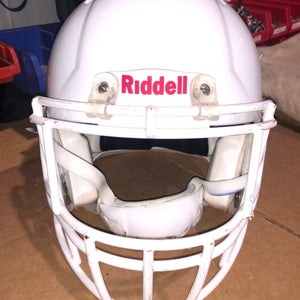 USED RIDDELL SPEED ADULT HELMET - MEDIUM - METALLIC WHITE