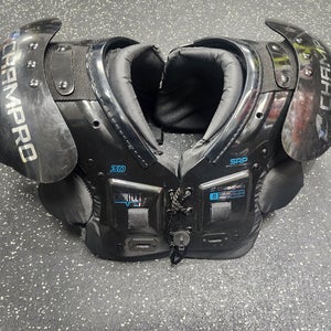 Used Champro GAUNTLET FB Shoulder Pads Black MD 11849-S000034594