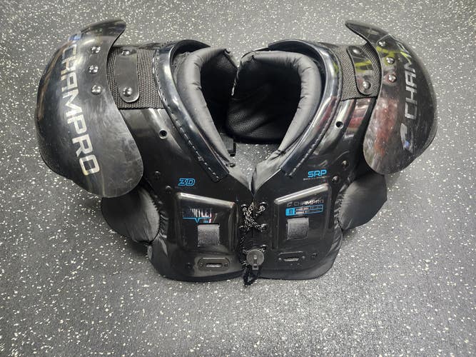 Used Champro GAUNTLET FB Shoulder Pads Black MD 11849-S000034594