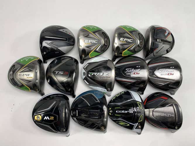 Damaged Driver Head Repair Broken Head Lot of 13 - Cracked Dented