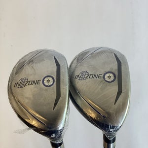 In-1-Zone Golf Hybrids Set 4 & 5 With White Tie X4 Lite Flex Senior Graphite Sha