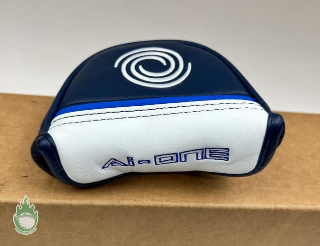 BRAND NEW Odyssey Ai-One Mallet Putter Golf Head Cover White/Blue