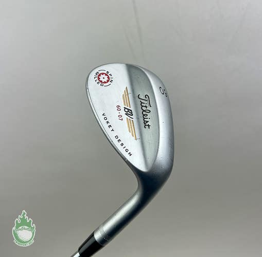 RH Titleist Vokey Design Spin Milled Wedge 60*-07 Wedge Flex Steel Golf Club