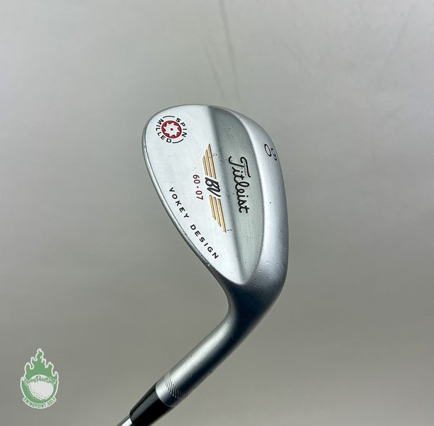 RH Titleist Vokey Design Spin Milled Wedge 60*-07 Wedge Flex Steel Golf Club
