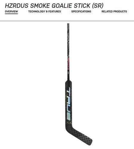 HZRDUS SMOKE GOALIE STICK (SR)