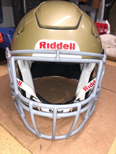 USED RIDDELL FLEX ADULT HELMET - LARGE - VEGAS GOLD