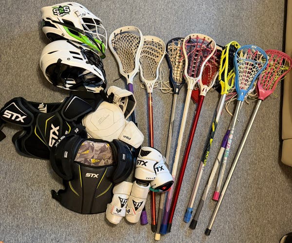Best Offers takes it all! Lacrosse gear bundle! Message for details! 9 sticks and more!