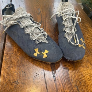 Blue Men's Size M 12.0 (W 13.0) Adult Under Armour Low Top Molded Cleats (Used)