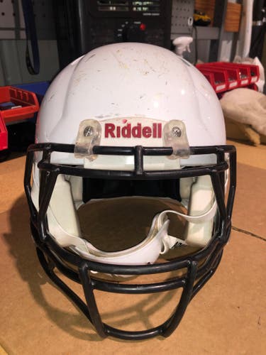 USED RIDDELL SPEED ADULT HELMET - MEDIUM - METALLIC WHITE - REJECT