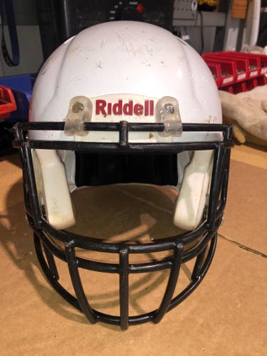 USED RIDDELL SPEED ADULT HELMET - MEDIUM - METALLIC WHITE - REJECT