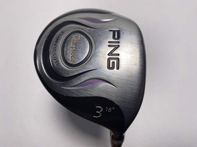 Ping Rhapsody 3 Fairway Wood 18* ULT 129 Ultra Light Ladies Graphite Womens RH