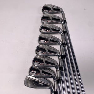 TaylorMade M6 Iron Set 4-PW+GW KBS Max 85g Regular Steel Mens RH +1"