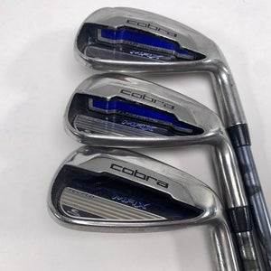 Cobra MAX Iron Set 7-9 White Tie X4 Senior Graphite Mens RH