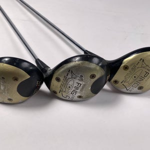 Ping Eye 2 Wood Set 3 5 7 | 15* 18* 21* ZZ - Lite Regular Graphite Mens RH