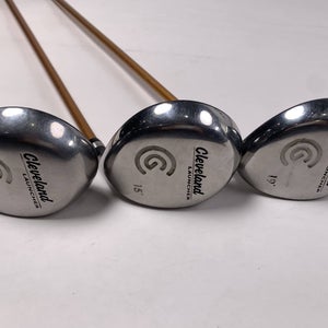 Cleveland Launcher Wood Set 2 3 5 | 13* 15* 19* Launcher Gold 65g Stiff Mens RH