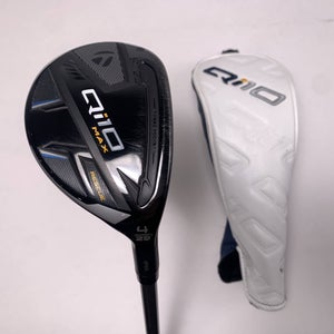 TaylorMade Qi10 MAX 4 Hybrid 23* Fujikura Speeder NX Regular Graphite Mens RH HC