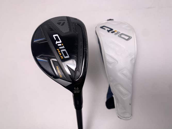TaylorMade Qi10 MAX 4 Hybrid 23* Fujikura Speeder NX Regular Graphite Mens RH HC