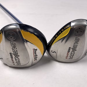 Tour Edge Bazooka Geomax 3 & 5 Fairway Wood Set 15* 18* GeoMax Ladies RH