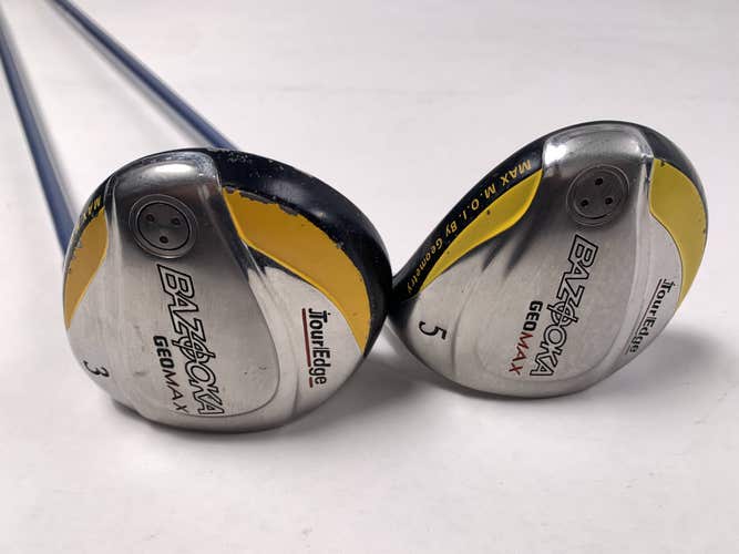 Tour Edge Bazooka Geomax 3 & 5 Fairway Wood Set 15* 18* GeoMax Ladies RH