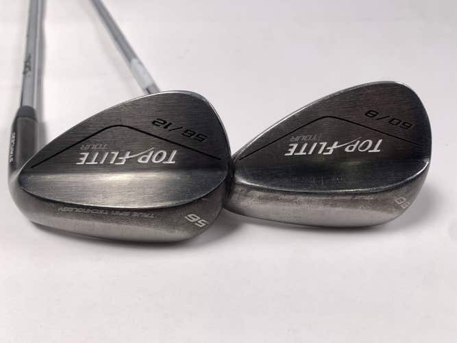 Top Flite Tour Wedge Set 56* 12 | 60* 8 Wedge Steel Mens RH