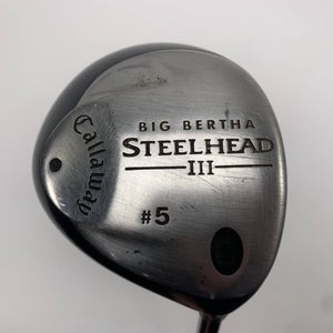 Callaway Steelhead III 5 Fairway Wood 18* System III Regular Graphite Mens RH