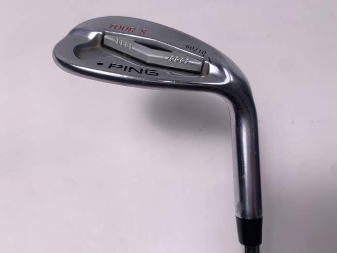 Ping Tour-S Chrome Lob Wedge LW 60* 10 Black Dot KBS Tour Wedge Steel Mens RH