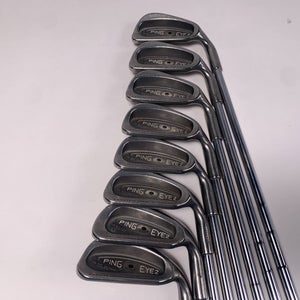 Ping Eye 2 Iron Set 3-PW Black Dot Karsten ZZ-Lite Stiff Steel Mens RH