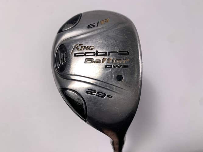 Cobra Baffler DWS 6 Hybrid 28* AeroTech Steelfiber hls75 Stiff Graphite Mens RH