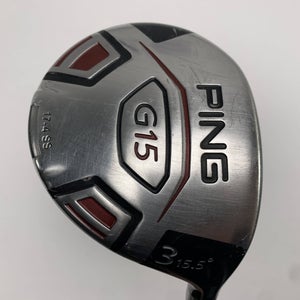 Ping G15 3 Fairway Wood 15.5* TFC 149 F Regular Graphite Mens RH Oversize Grip
