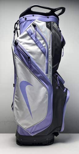 Nike Lightweight Cart Cart Bag Purple/White 14-Way Divide Single Strap Golf Bag