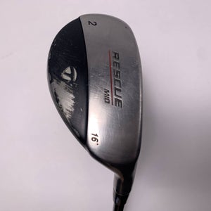 TaylorMade Rescue Mid 2 Hybrid 16* Alpha Platinum Stiff Graphite Mens RH