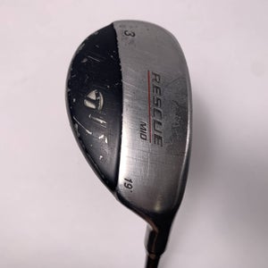TaylorMade Rescue Mid 3 Hybrid 19* Regular Graphite Mens RH