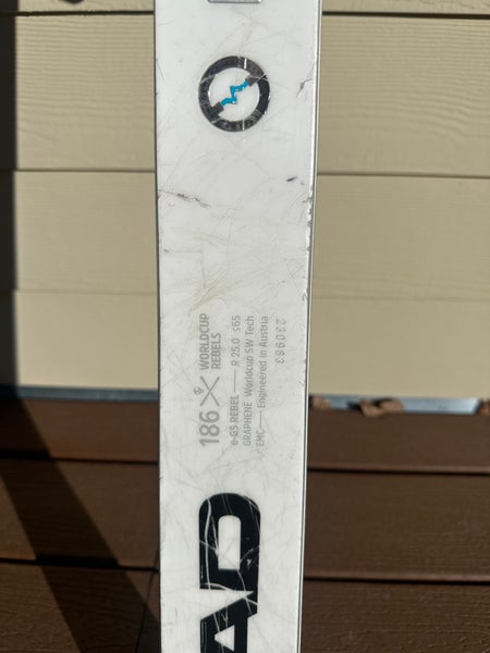 2023 HEAD WC Rebels e-GS RD 186 cm Racing Skis With Bindings Max