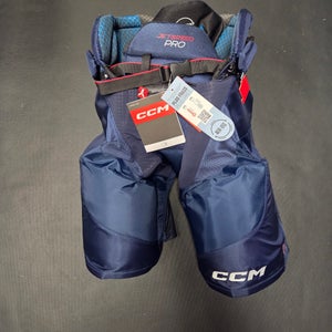 Senior Large CCM Jetspeed Pro Hockey Pants Navy/white