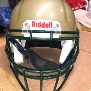 USED RIDDELL ADULT SPEED FOOTBALL HELMET - SMALL - VEGAS GOLD